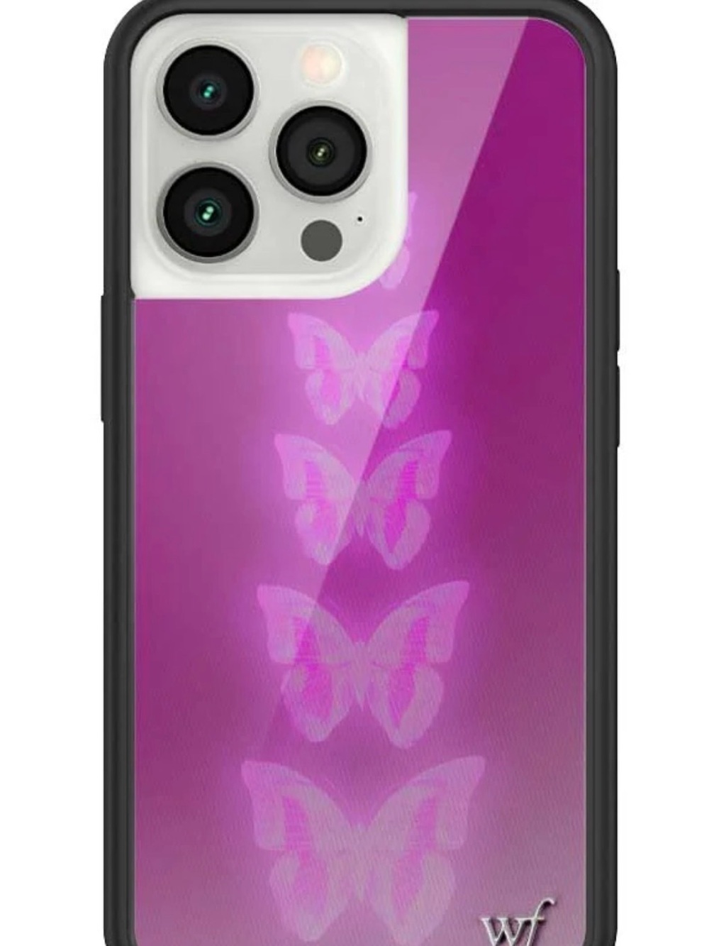 Wildflowers Pink Gradient Butterfly Phone Case